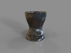 Порцеланова чаша STALLION - черен гланц
