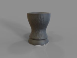 Porcelain cup with horse handle - STALLION - black mat